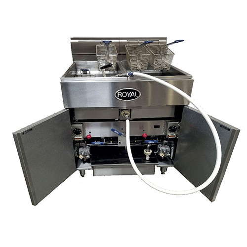 Fryers filtering systems - gas